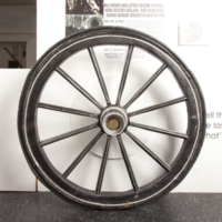 Front Wheel of Horse Drawn Carriage Hearse