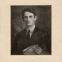 Etching of Terence MacSwiney by E. Merrow
